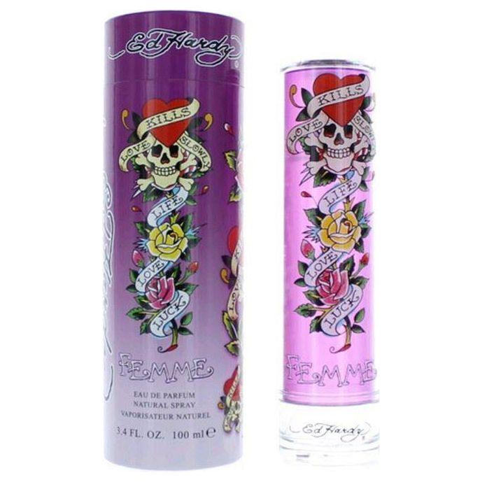 Ed Hardy FEMME Christian Audigier for women 3.3 / 3.4 oz EDP NEW IN BOX 719346181464