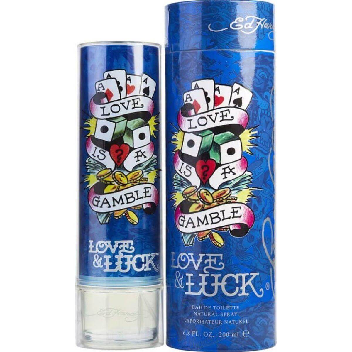 Ed Hardy Love & Luck by Christian Audigier cologne for men EDT 6.8 oz New In Box 719346603621