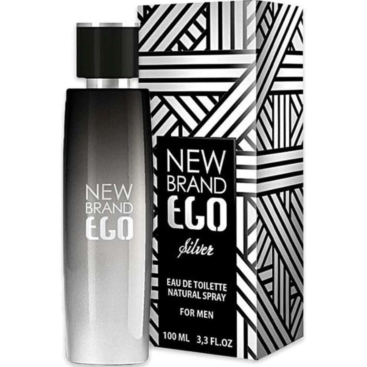 Ego Silver by New Brand cologne for men EDT 3.3 /3.4 oz New In Box 5425017735106