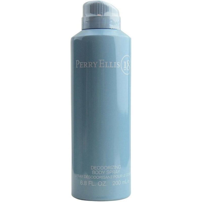 Perry Ellis Perry 18 by Perry Ellis Deodorizing body spray for men 6.8 oz New at $ 9.52
