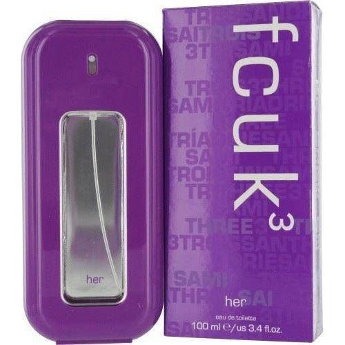 FCUK 3 HER by French Connection Perfume 3.3 / 3.4 oz For Women New in Box 085715673800