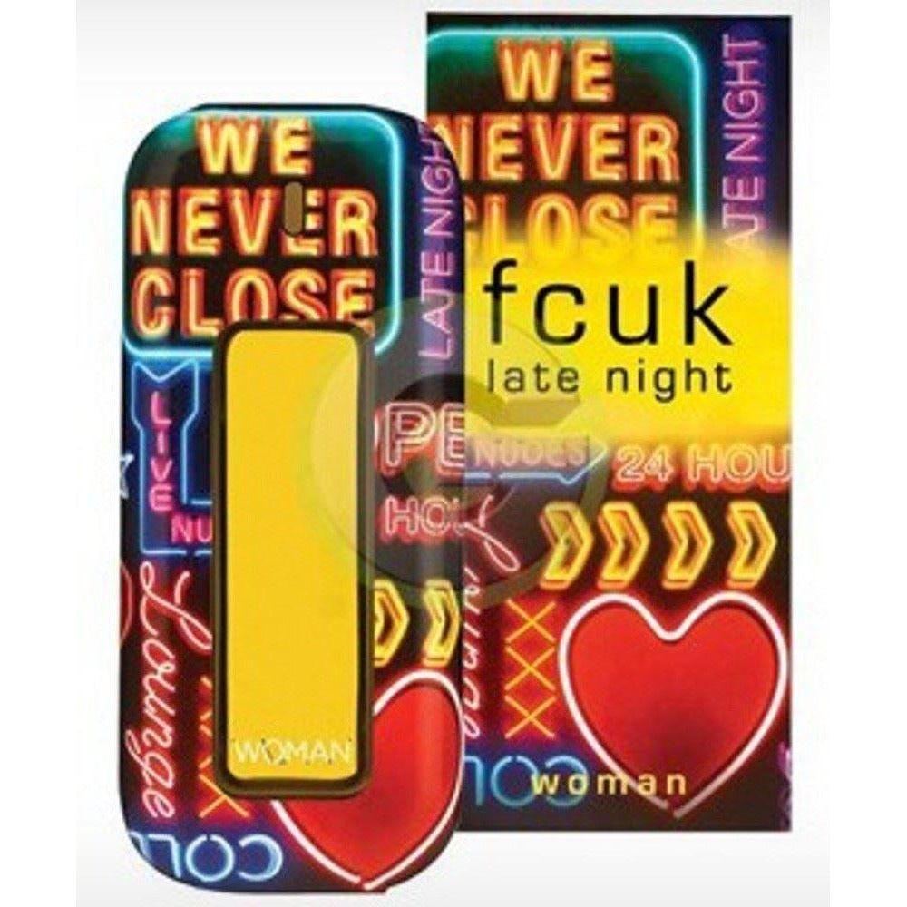FCUK LATE NIGHT by French Connection Perfume 3.3 / 3.4 oz Women edt New in Box 870283006651