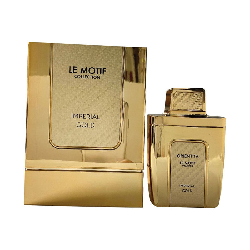 Le Motif Imperial Gold by Orientica for unisex EDP 2.8 oz New In Box