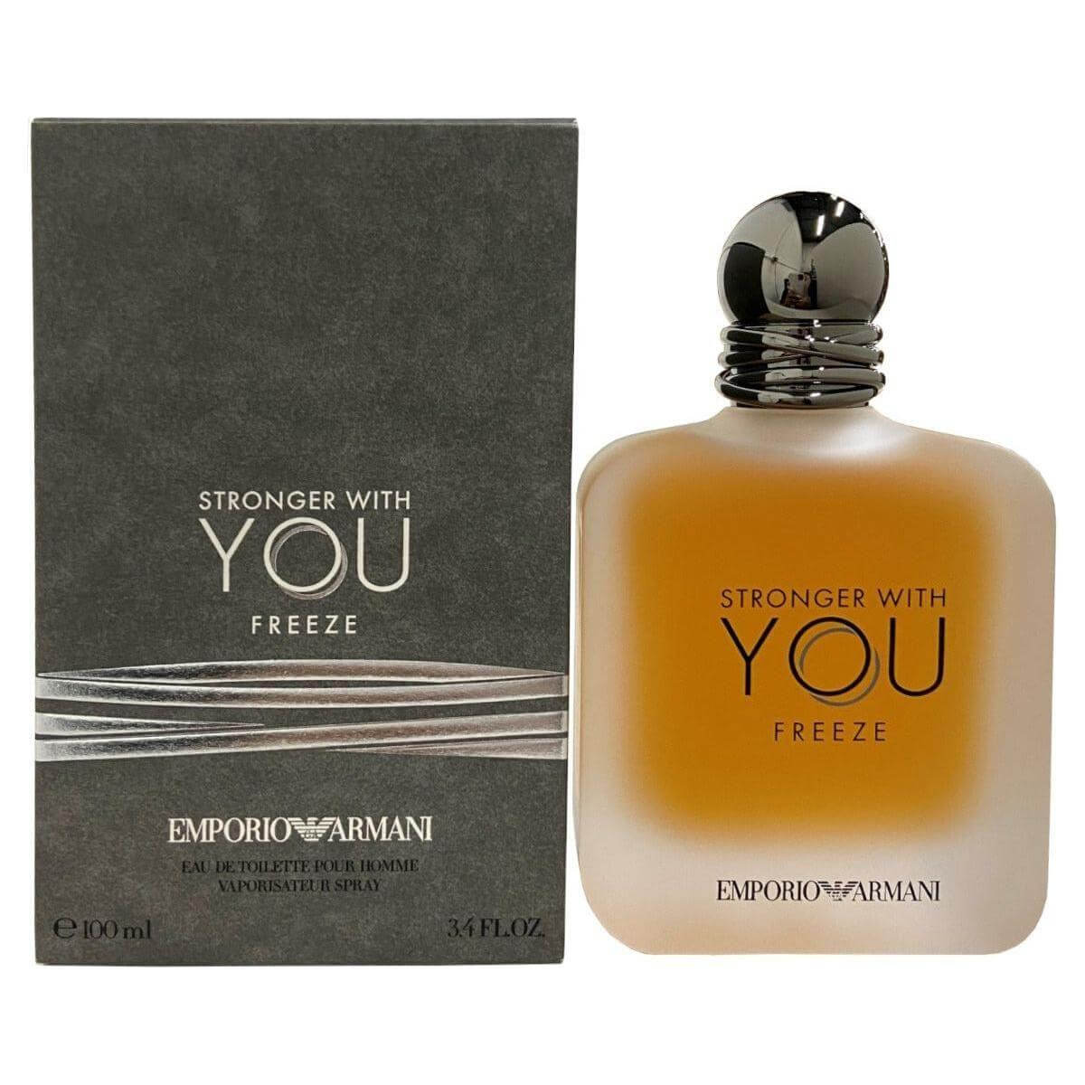 Giorgio Armani Stronger With You Freeze Men EDT 3.3/3.4 oz New Box 3614272889590