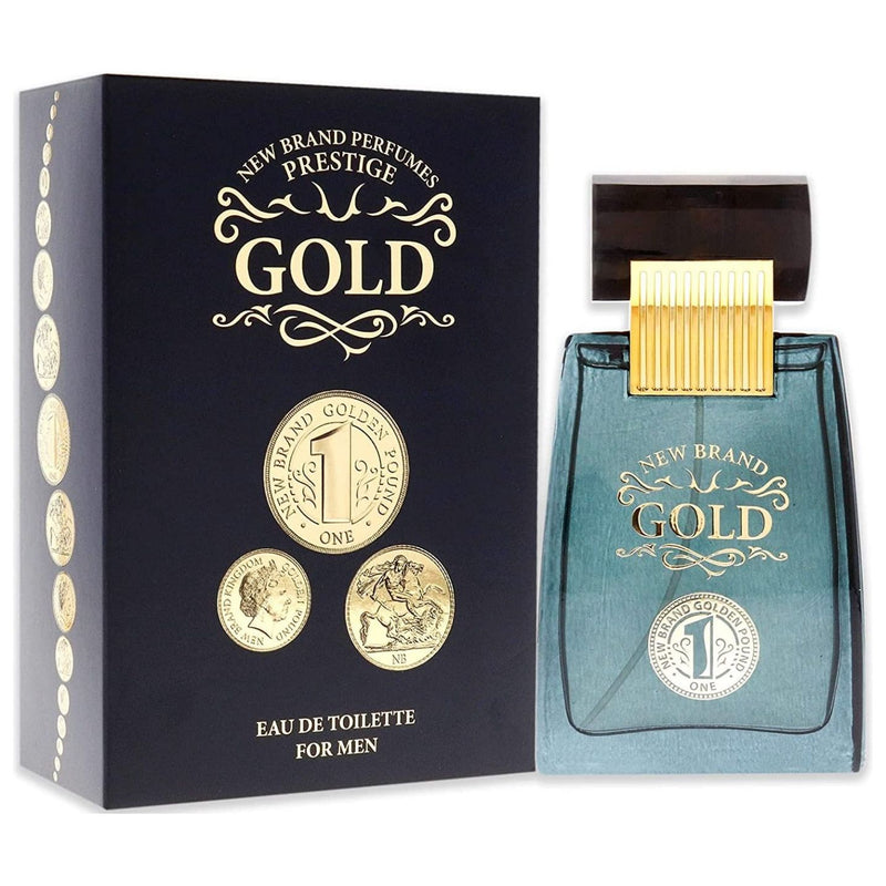 Prestige Gold by New Brand cologne for men EDT 3.3 /3.4 oz New In Box