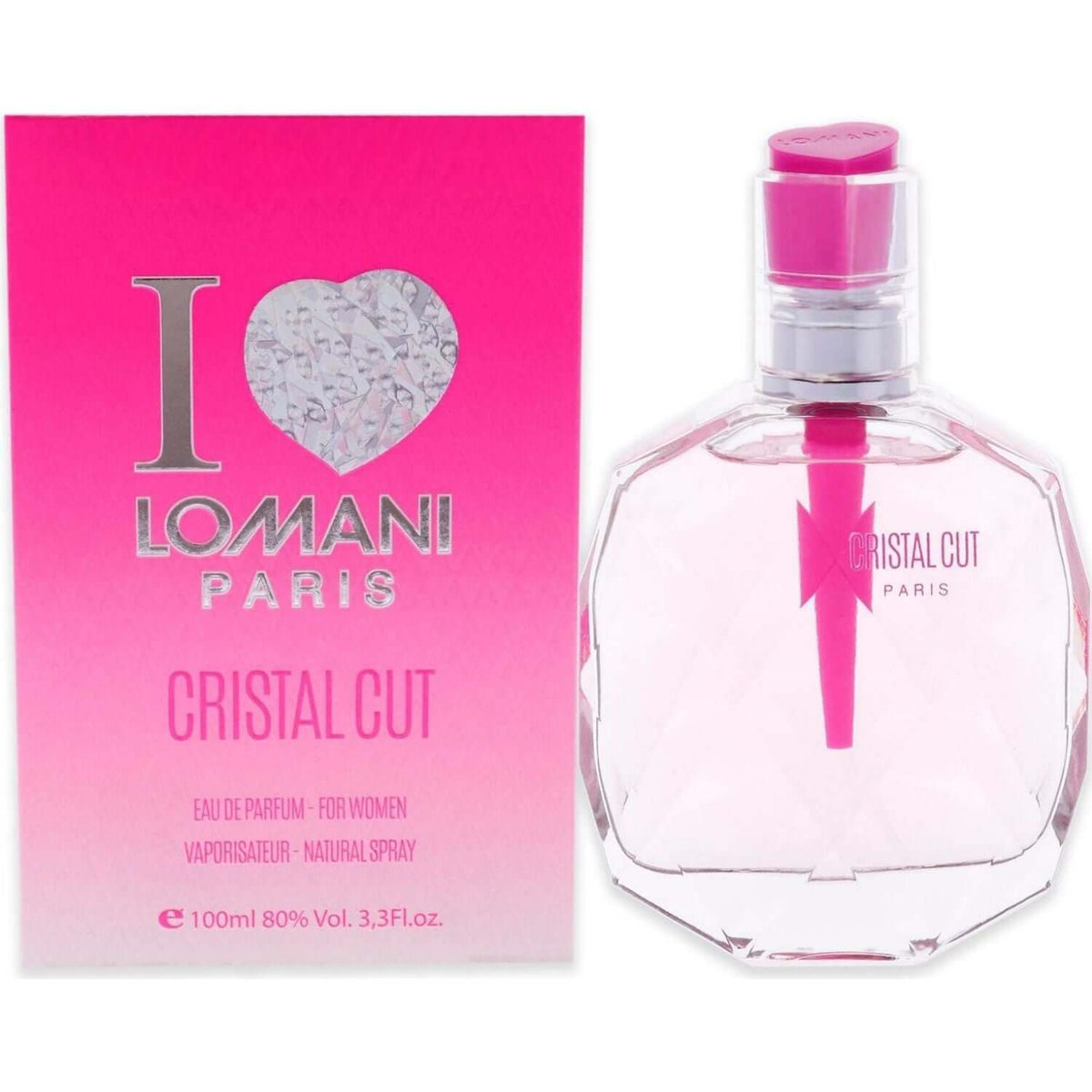 I Love Lomani Cristal Cut by Lomani perfume women EDP 3.3 / 3.4 oz New in Box 3610400034474