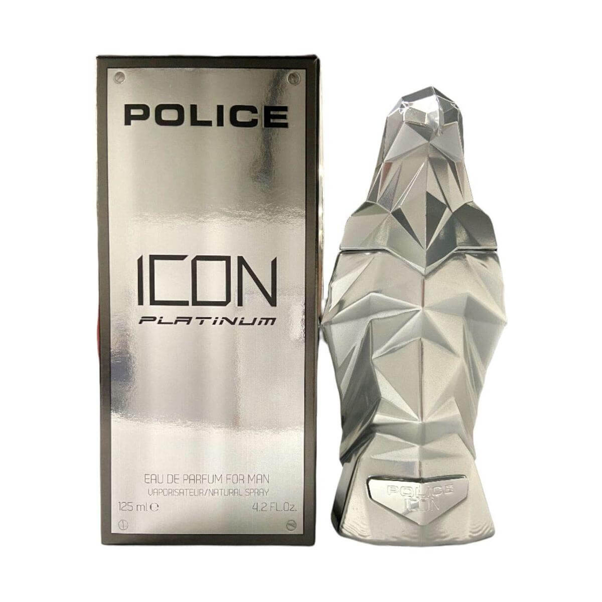 Icon Platinum by Police cologne for men EDP 4.2 oz New In Box 679602183116