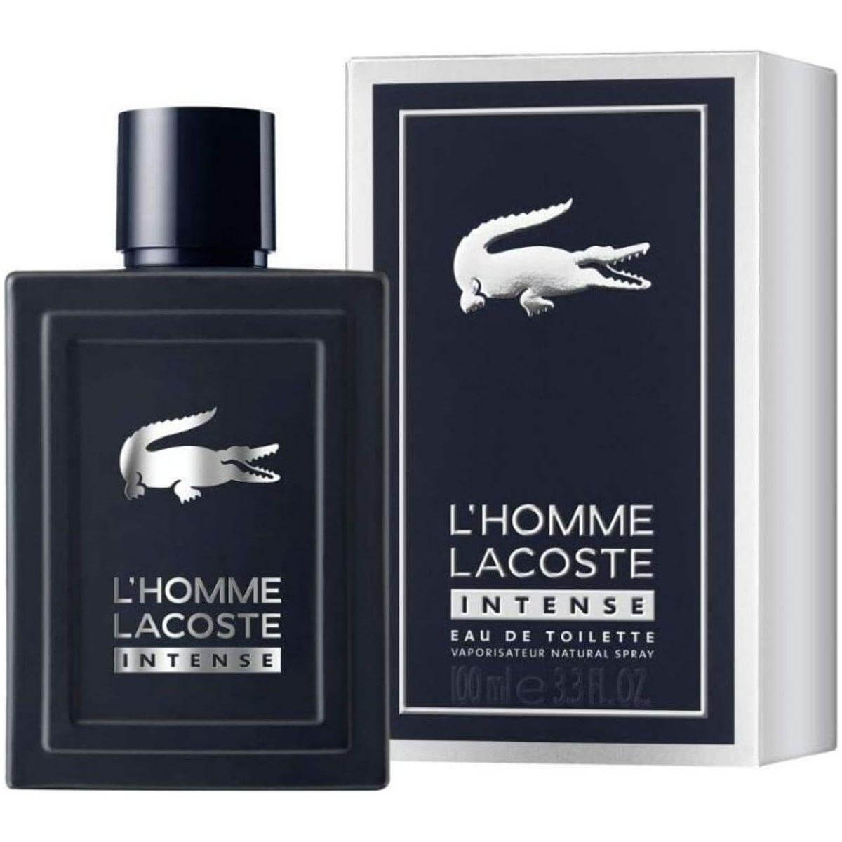 L'homme Lacoste Intense by Lacoste cologne EDT 3.3 / 3.4 oz New in Box 3614227365926