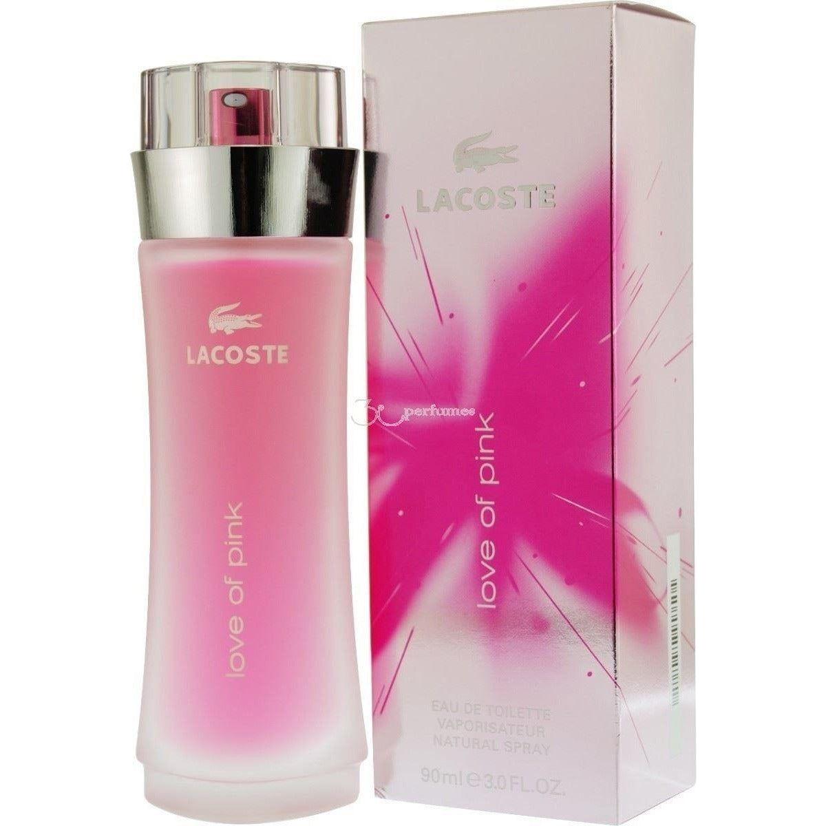 LACOSTE LOVE OF PINK Perfume for women 3.0 oz edt NEW IN BOX 737052216508