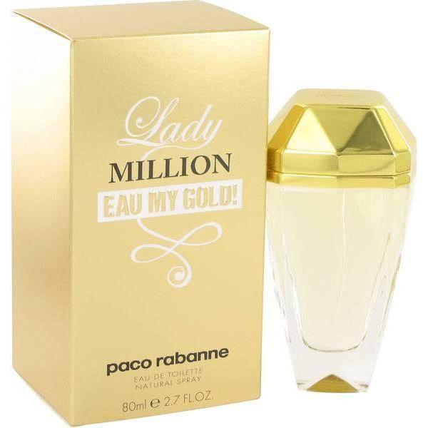 LADY MILLION EAU MY GOLD! by Paco Rabanne 2.7 oz EDT For Women NEW IN BOX 3349668524570