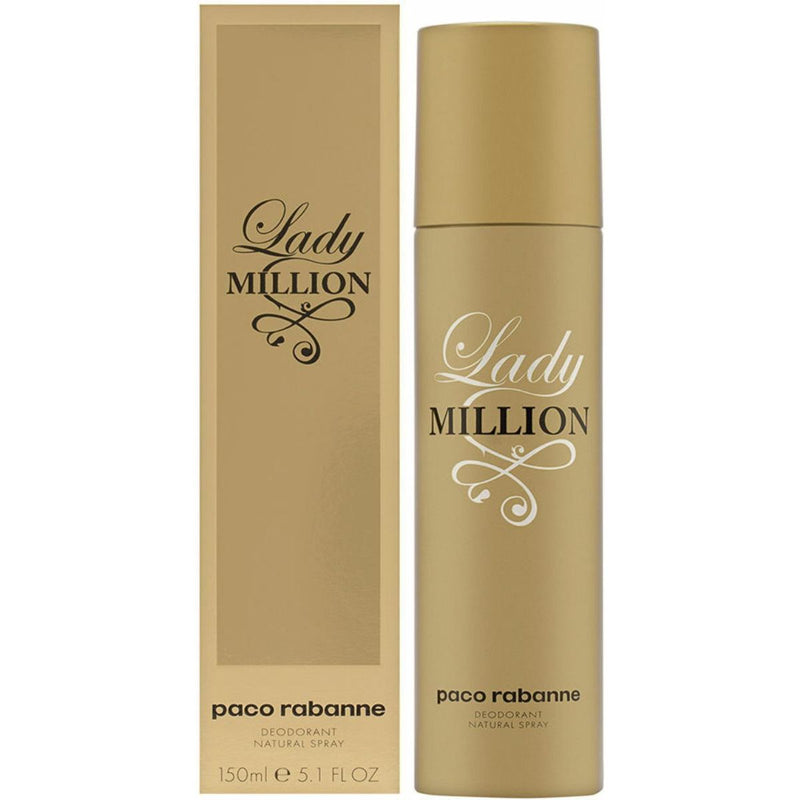 Lady Million by Paco Rabanne Deodorant for women 5.1 oz New in Box