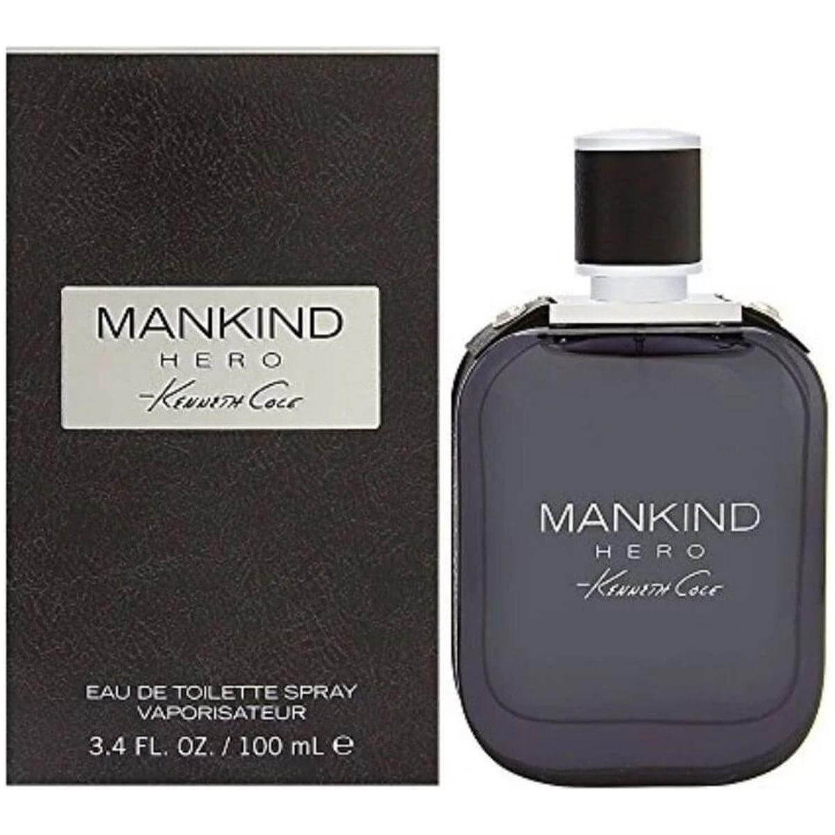 MANKIND HERO by Kenneth Cole 3.3 / 3.4 oz EDT Cologne For Men New in Box 608940566886