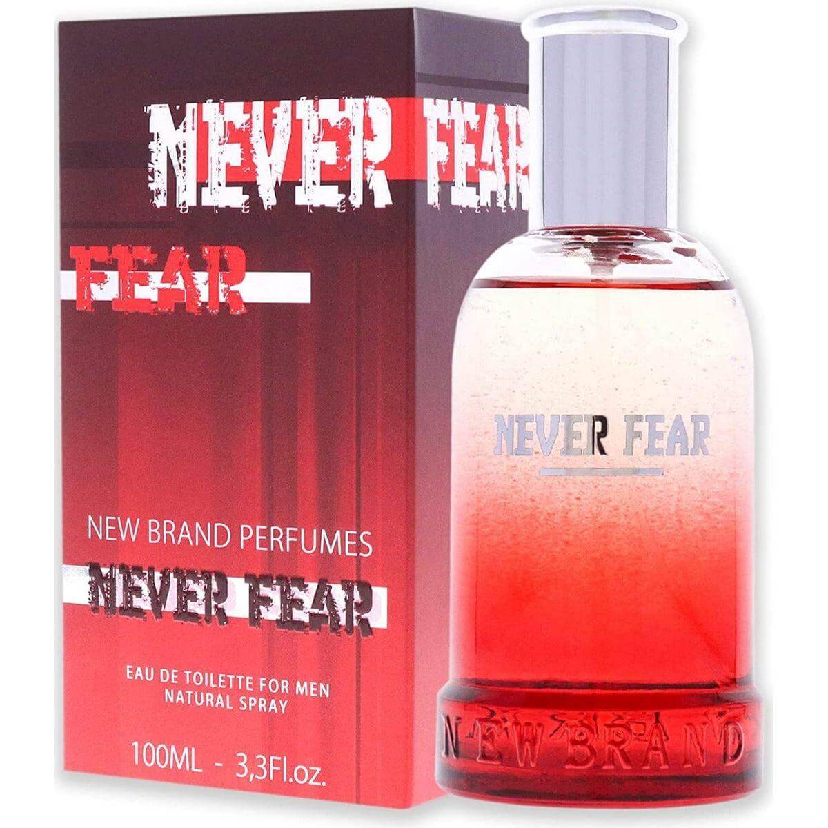 Never Fear by New Brand cologne for men EDT 3.3 /3.4 oz New In Box 5425017730637