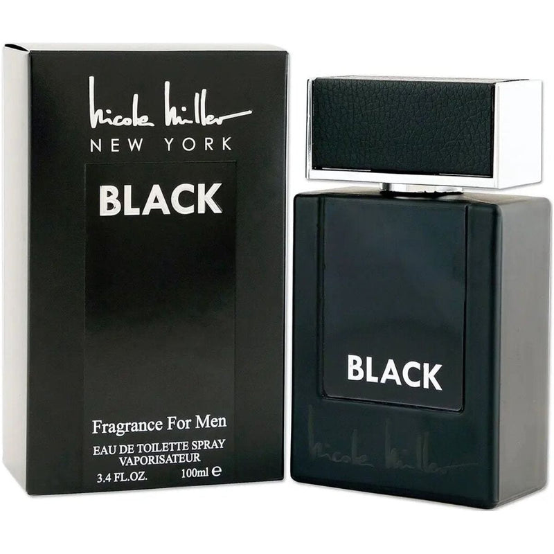 Black by Nicole Miller cologne for men EDT 3.3 / 3.4 oz New In Box