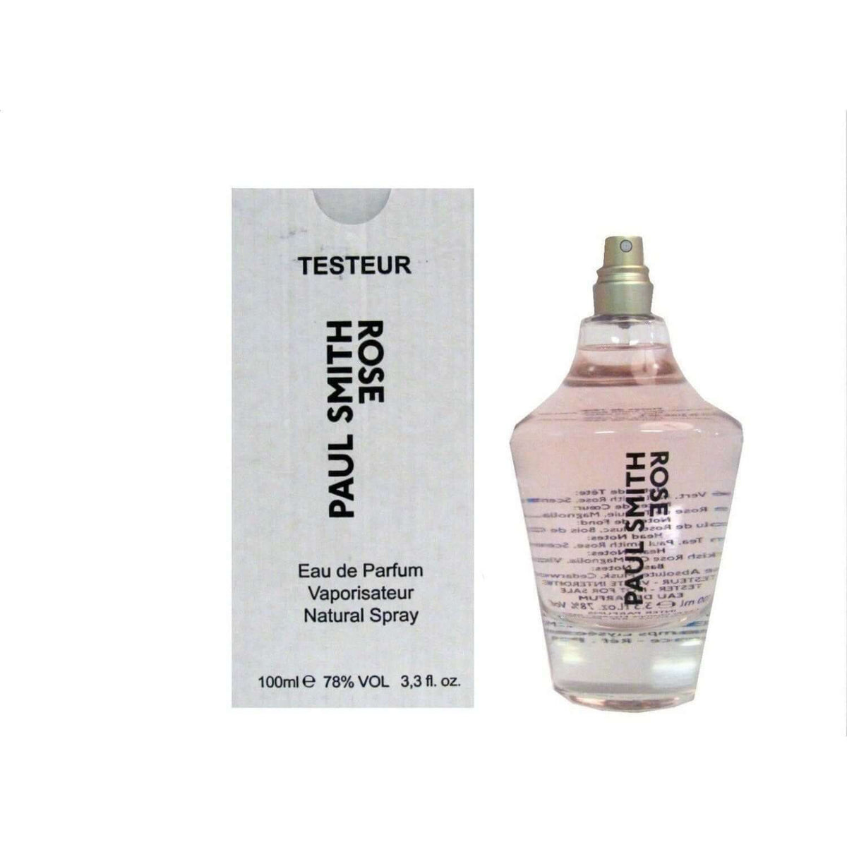 PAUL SMITH ROSE Perfume spray EDP Women 3.3 oz / 3.4 oz New tester 3386460003957