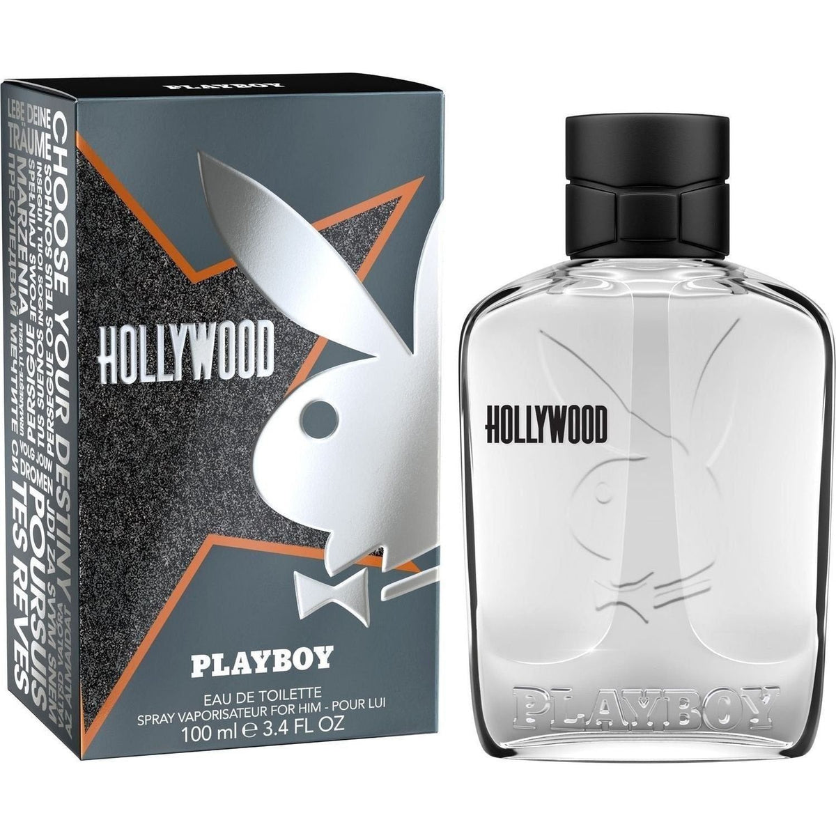 PLAYBOY HOLLYWOOD by Coty 3.4 oz EDT Cologne for Men New in Box 3661163965581