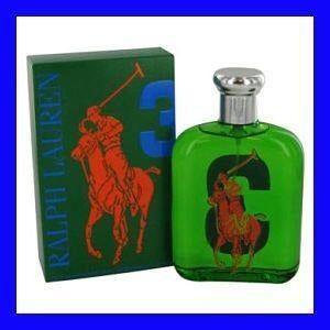 Polo Ralph Lauren 4.2 oz EDT Big Pony Green #3 three Spray Men NIB