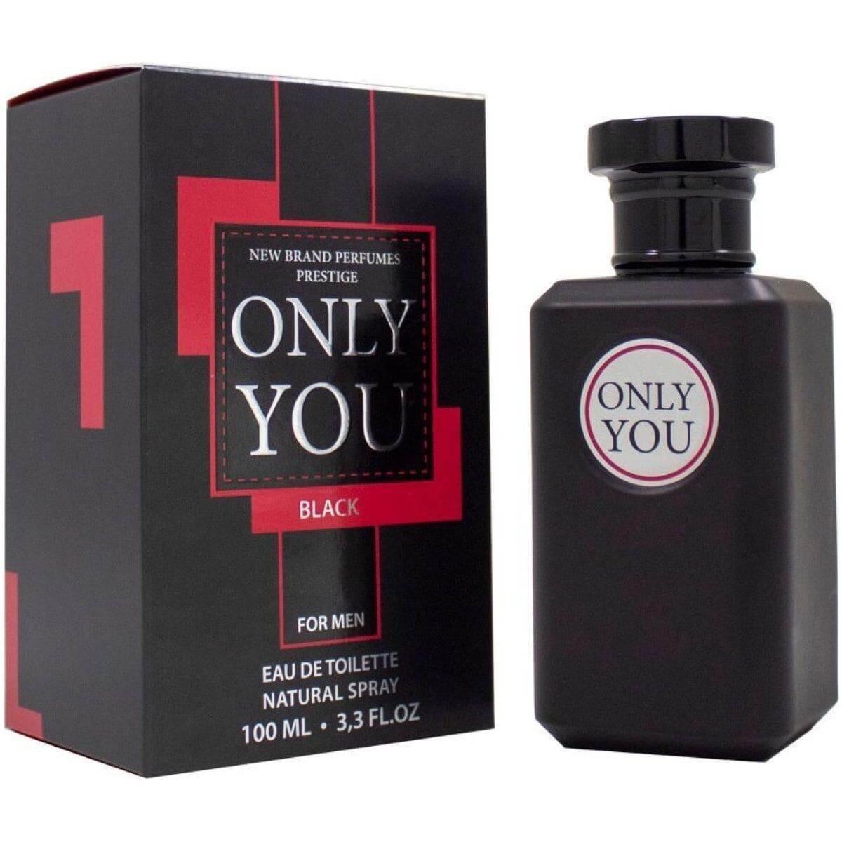 Prestige Only You Black by New Brand cologne for men EDT 3.3 /3.4 oz New In Box 5425039220475