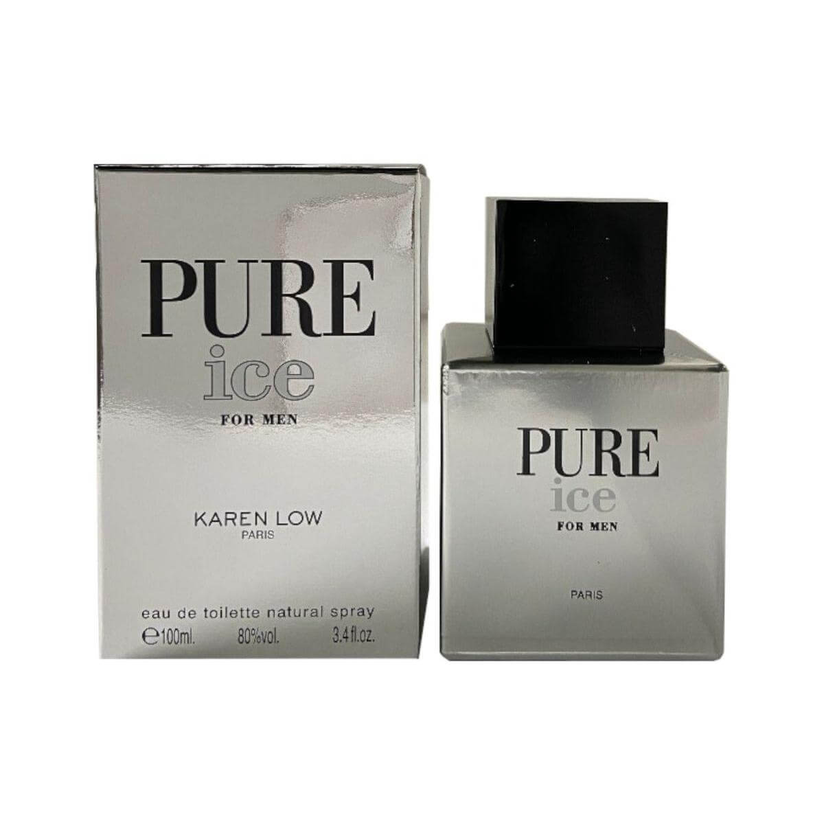 Pure Ice by Karen Low cologne for men EDT 3.3 / 3.4 oz New In Box 3700134407290