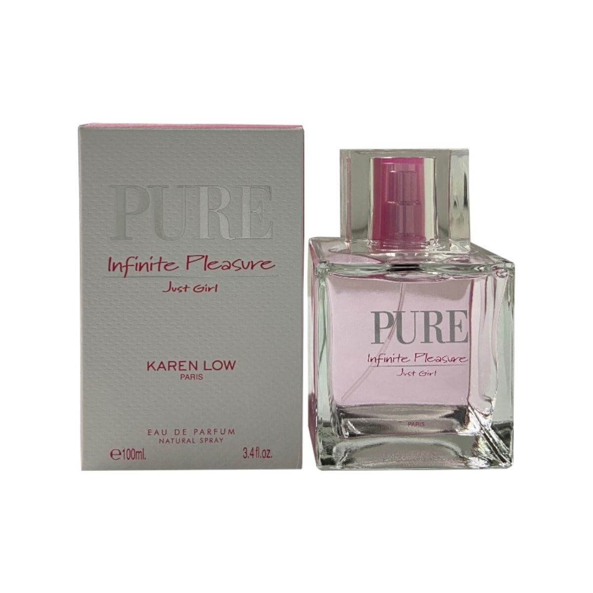 Pure Infinite Pleasure Just Girl Karen Low perfume women 3.3 EDP 3.4 oz New Box 3700134406514