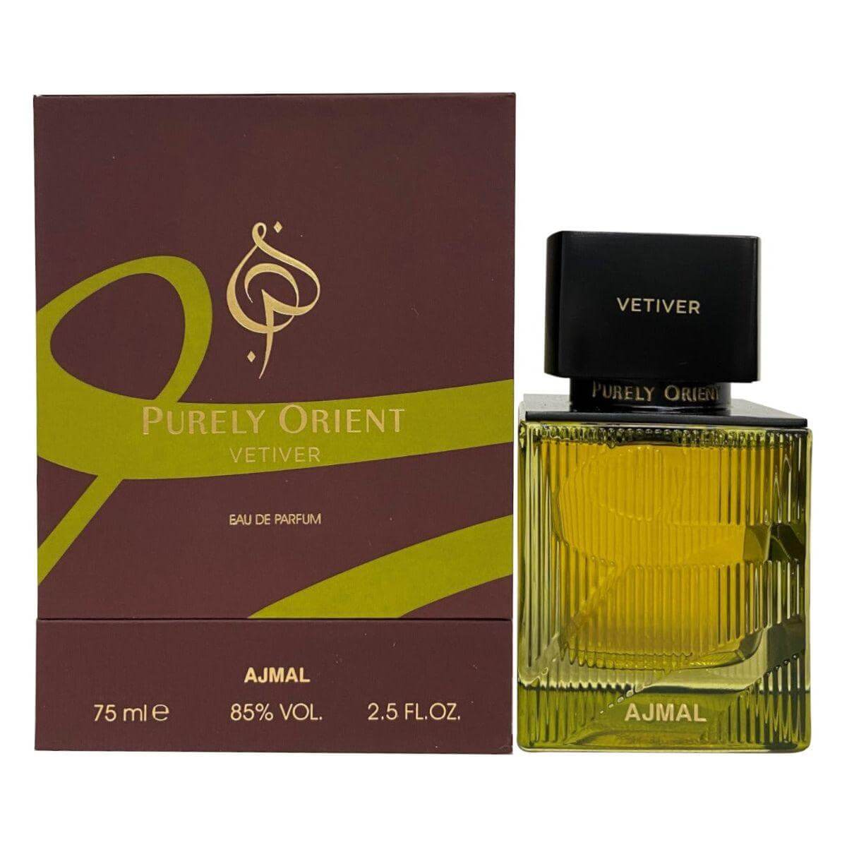 Purely Orient Vetiver by Ajmal perfume for Unisex EDP 2.5 oz New In Box 6293708011025