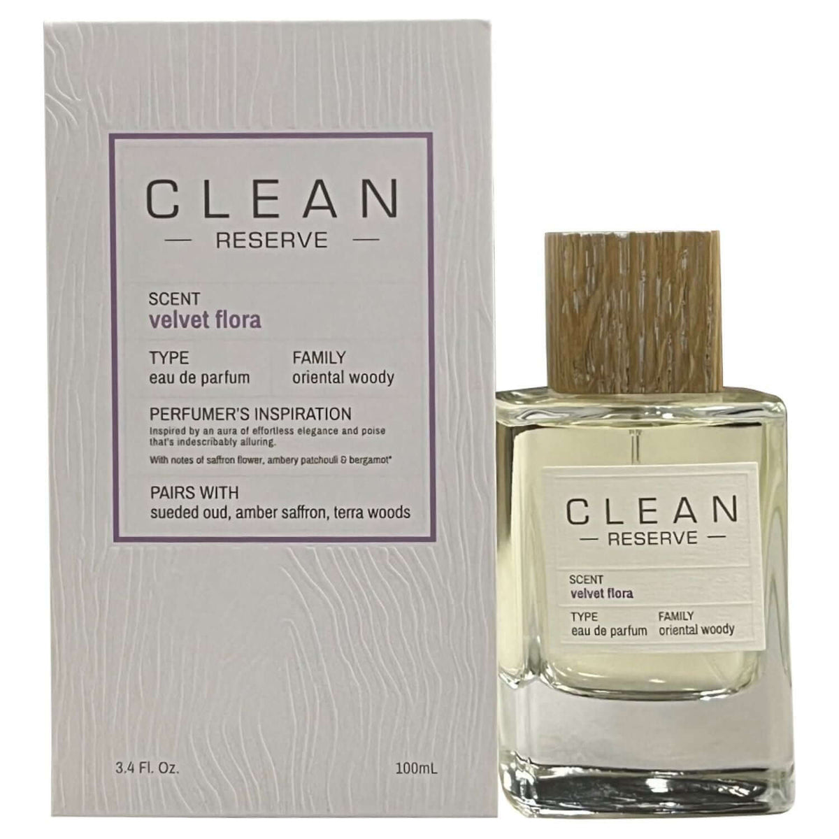 Reserve Velvet Flora by Clean perfume for women EDP 3.3 / 3.4 oz New In Box 874034007478