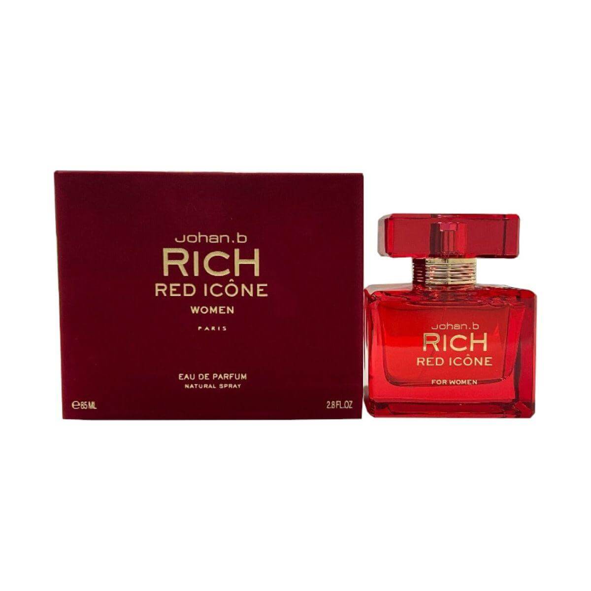 Rich Red Icone by Johan.B perfume for women EDP 2.8 oz New In Box 3700134411075