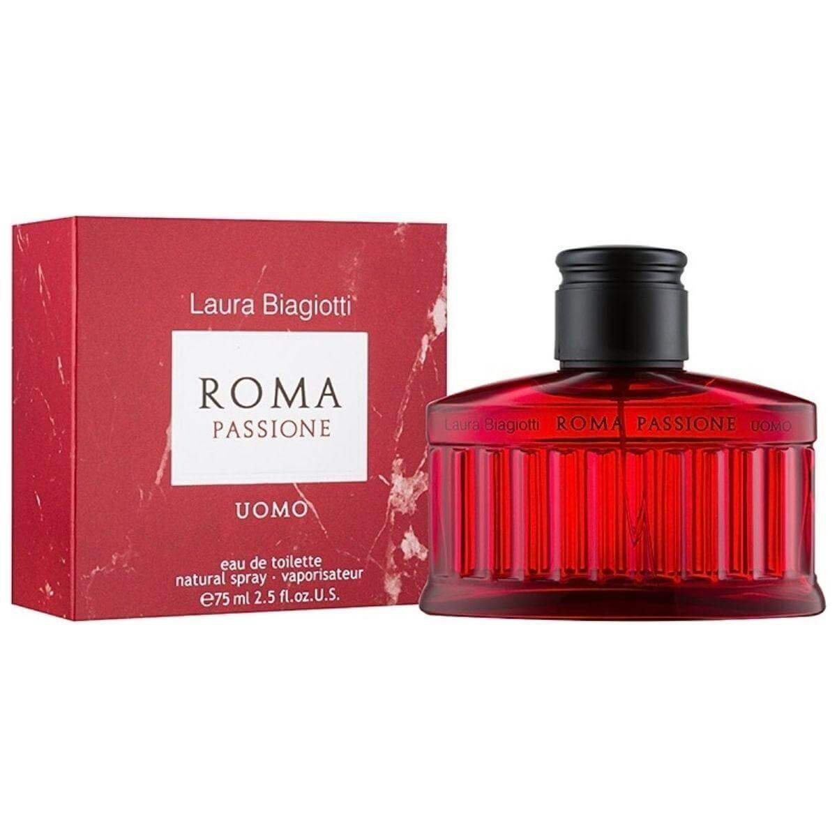 Roma Passione Uomo by Laura Biagiotti cologne for men EDT 2.5 oz New In Box 8011530002343
