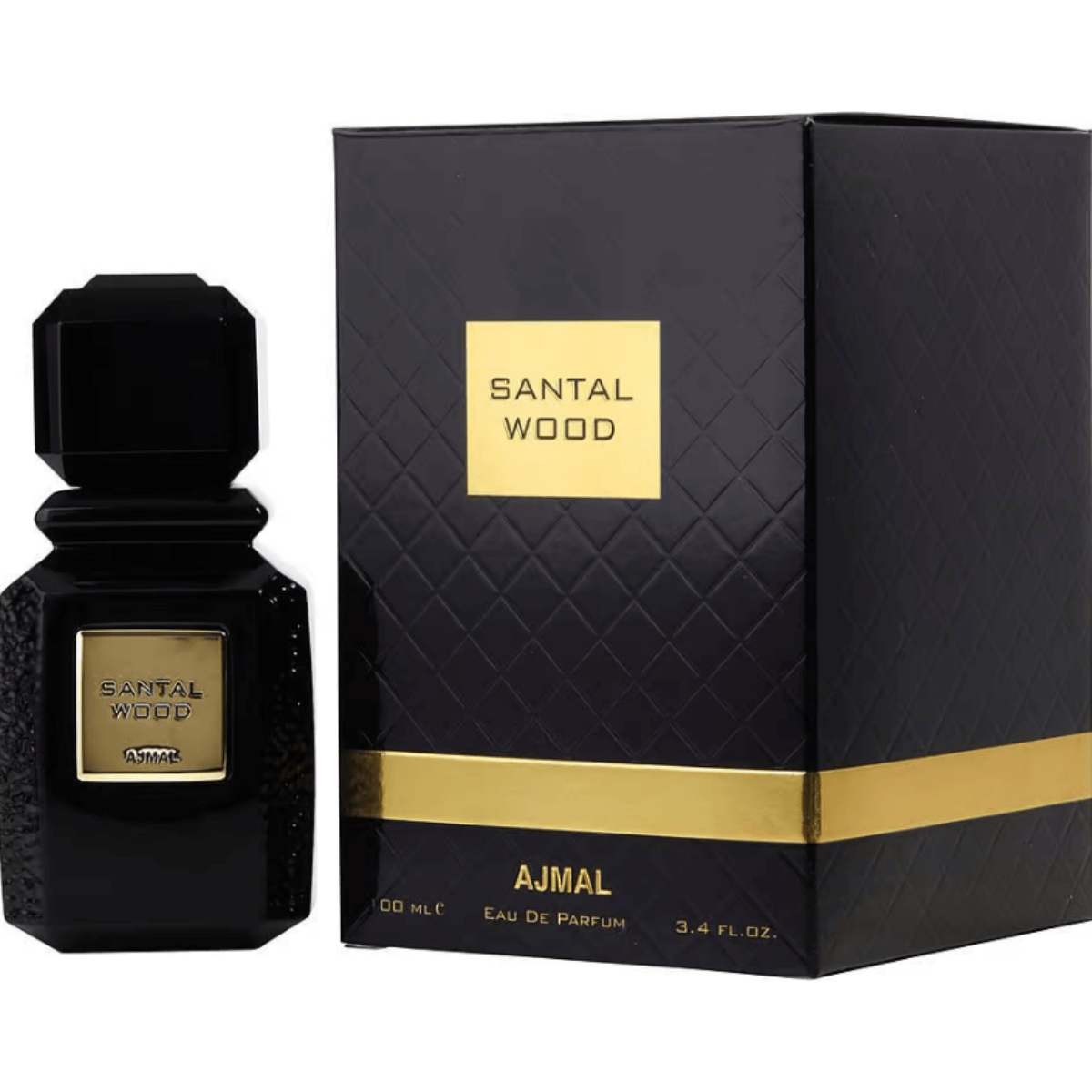 Santal Wood  by Ajmal for Unisex EDP 3.3 / 3.4 oz New In Box 6293708006755