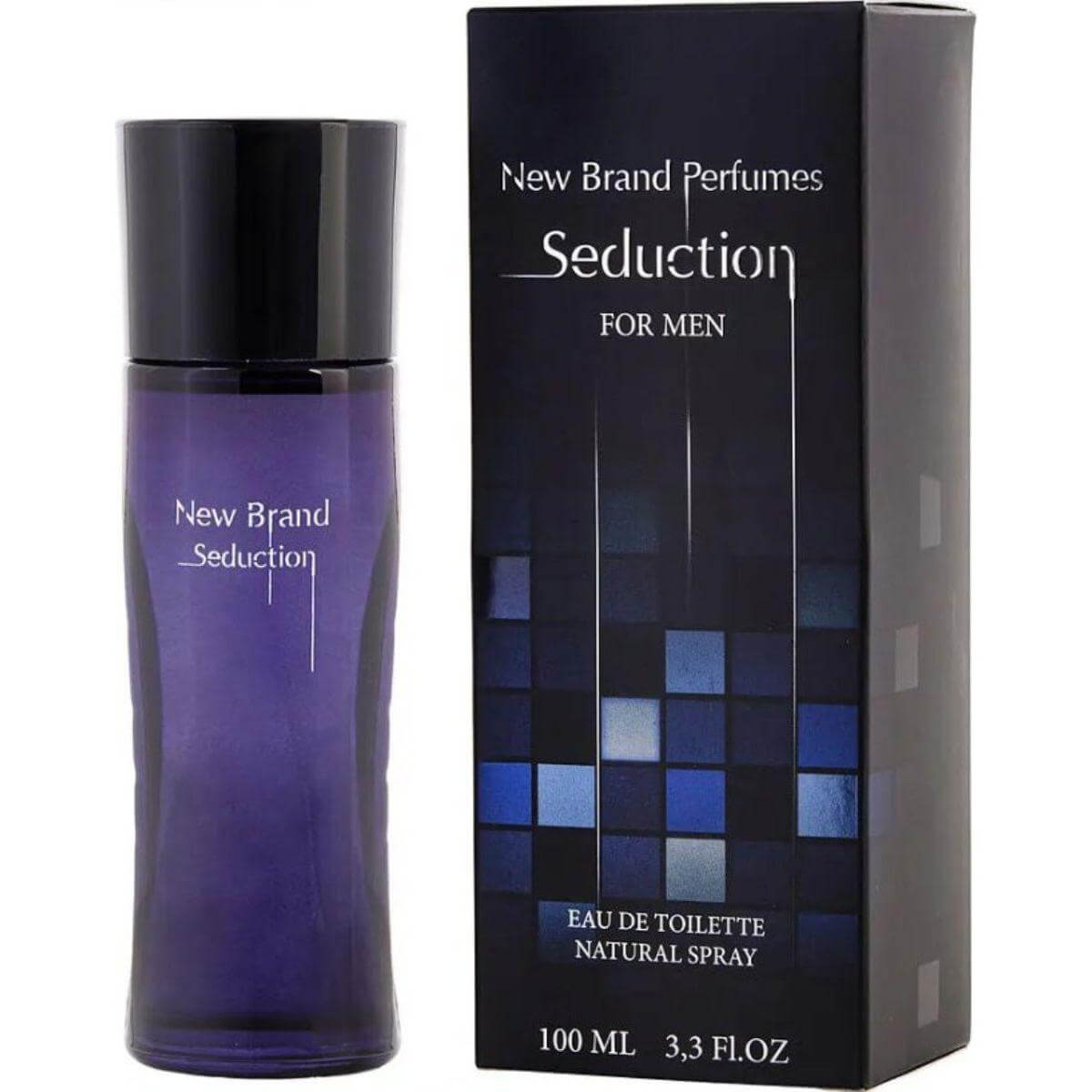 Seduction by New Brand cologne for men EDT 3.3 / 3.4 oz New In Box 5425017732037