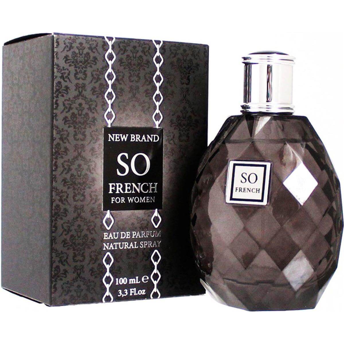 So French by New Brand Perfumes for women EDP 3.3 /3.4 oz New In Box 5425017734345