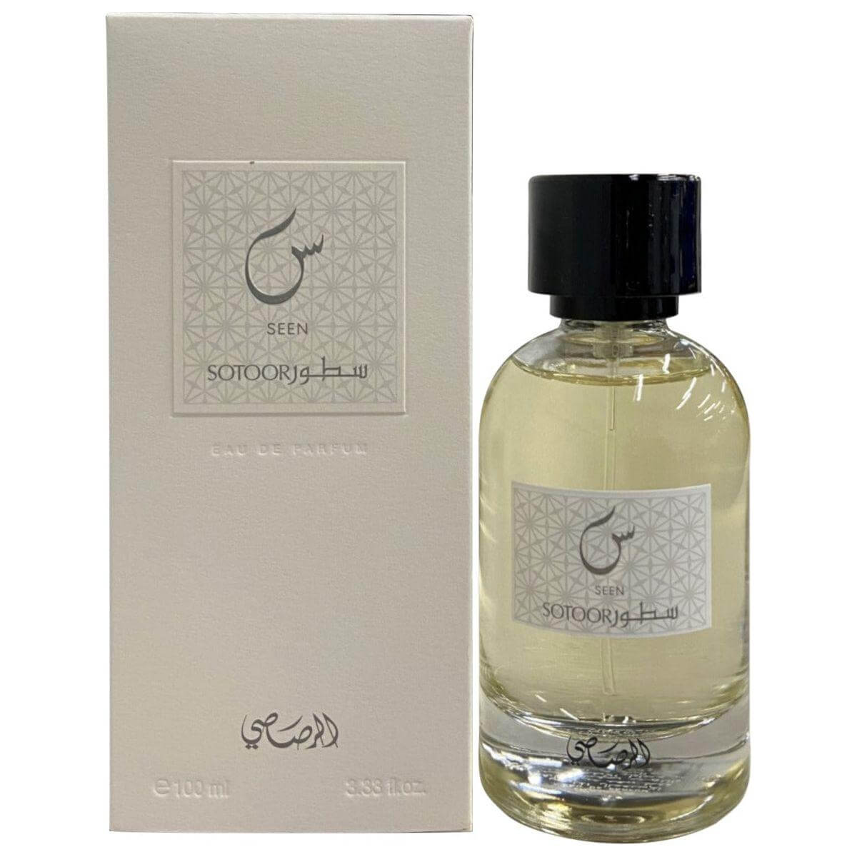 Sotoor Seen by Rasasi perfume for unisex EDP 3.3 / 3.4 oz New in Box 614514339015