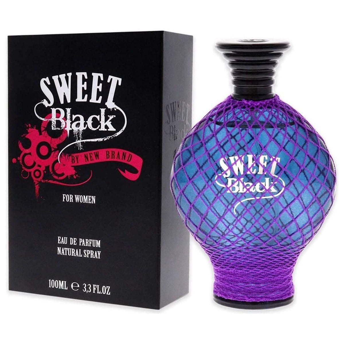 Sweet Black by New Brand perfume for women EDP 3.3 / 3.4 oz New In Box 5425017734437