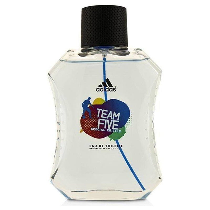 Adidas TEAM FIVE Adidas men cologne edt 3.4 oz 3.3 NEW IN Damaged BOX at $ 8.75