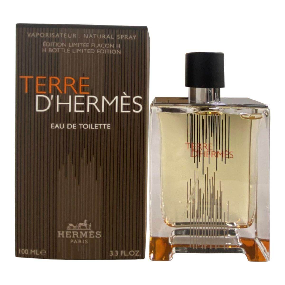 Terre D'Hermes (H Bottle Edition) by Hermes men EDT 3.3 / 3.4 oz New in Box 3346130001386