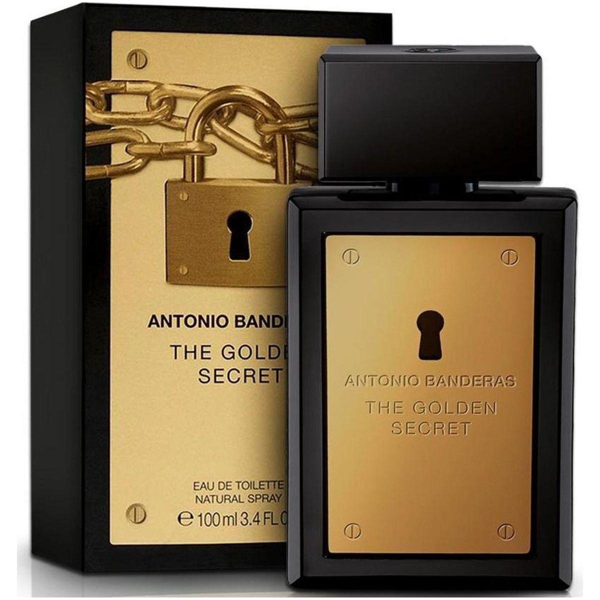 The Golden Secret Antonio Banderas cologne for him EDT 3.3 / 3.4 oz New in Box 8411061080764