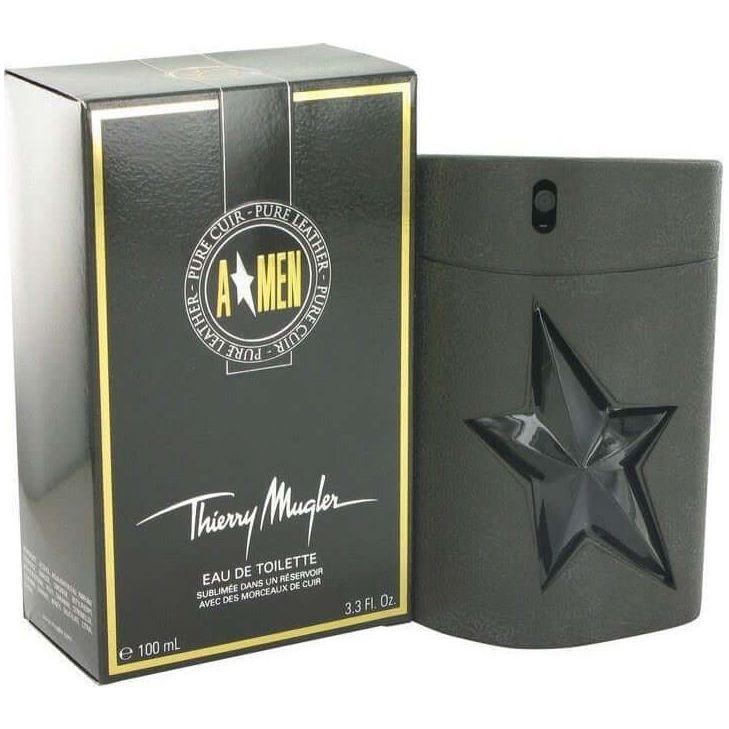 Thierry Mugler Amen Angel Pure Leather Men 3.3/3.4 oz EDT New Box 3439600603811