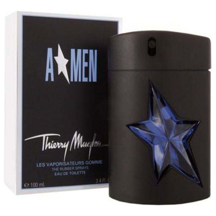 Thierry Mugler Angel Amen Men 3.3/3.4 oz EDT New Box Rubber Flask 3439600666090