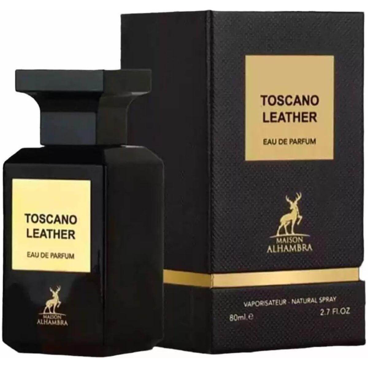 Toscano Leather by Maison Alhambra cologne for men EDP 2.7 oz New in Box 6291108735770
