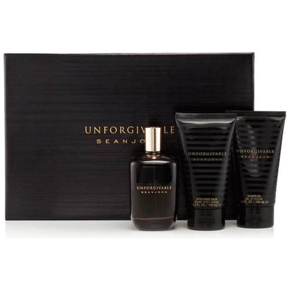Unforgivable by Sean John Fragrances for Men (3 pcs set) - 4.2 oz / 125 ml 855560005060