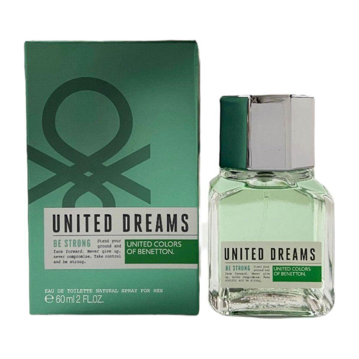 United Dreams Be Strong by Benetton cologne for men EDT 2 / 2.0 oz New In Box 8433982002281