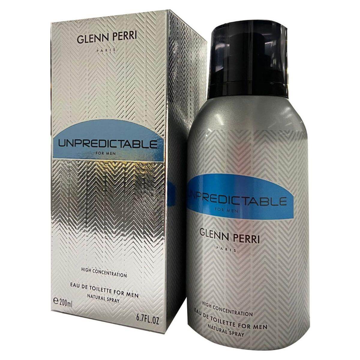 Unpredictable High Concentration by Glenn Perri cologne for men EDT 6.7 oz New In Box 3700134410962
