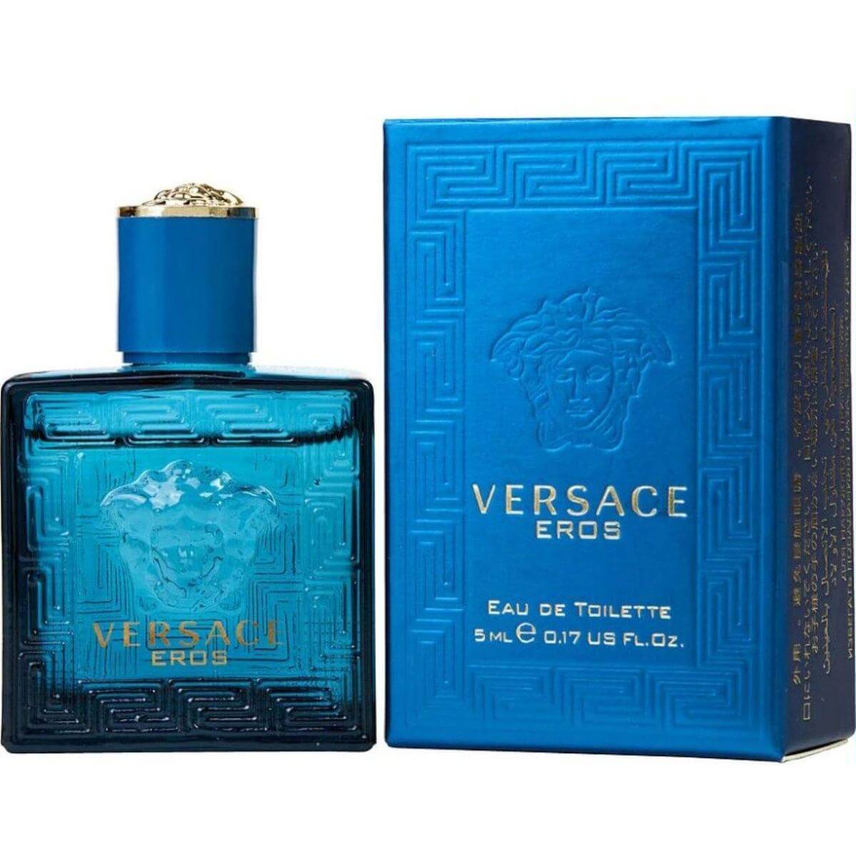 Versace Eros by Gianni Versace cologne for men EDT 0.17oz New in Box 8011003809264