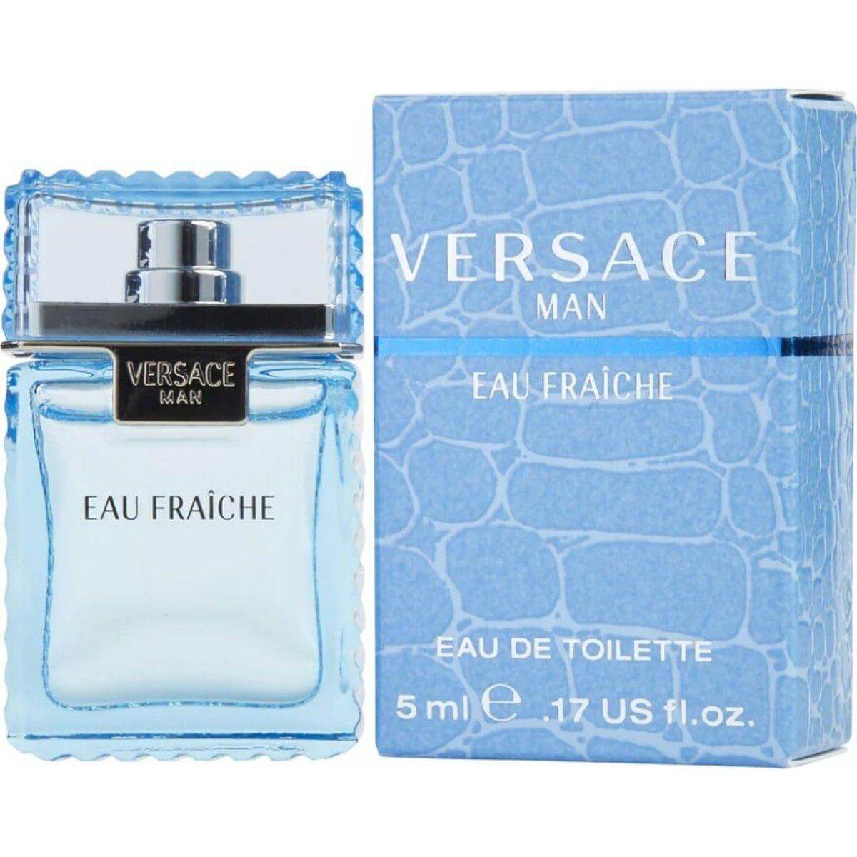 Versace Man Eau Fraiche by Gianni Versace EDT 0.17oz New in Box 8018365500129