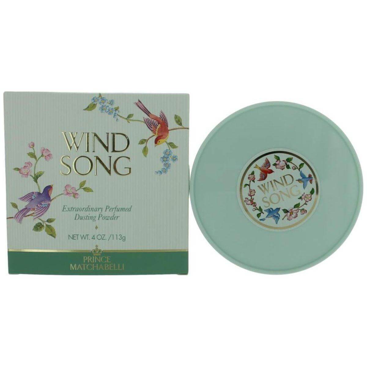 Wind Song by Prince Matchabelli Dusting Powder 4 / 4.0 oz New in Box 045893609602