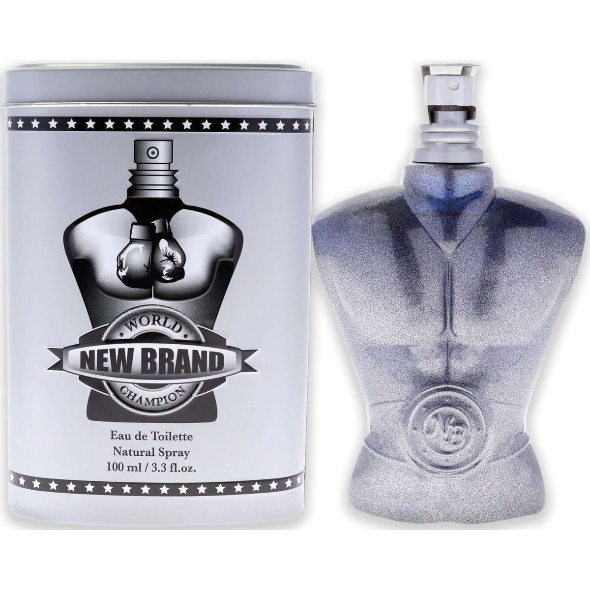 World Champion Grey by New Brand cologne for men EDT 3.3 / 3.4 oz New In Box 5425017730781