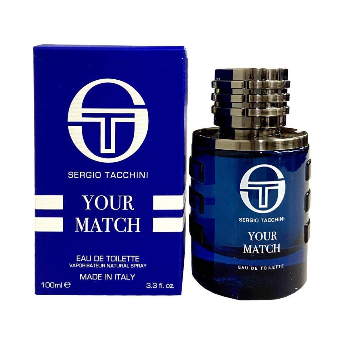 Your Match by Sergio Tacchini cologne for men EDT 3.3 / 3.4 oz New in Box 8002135159525