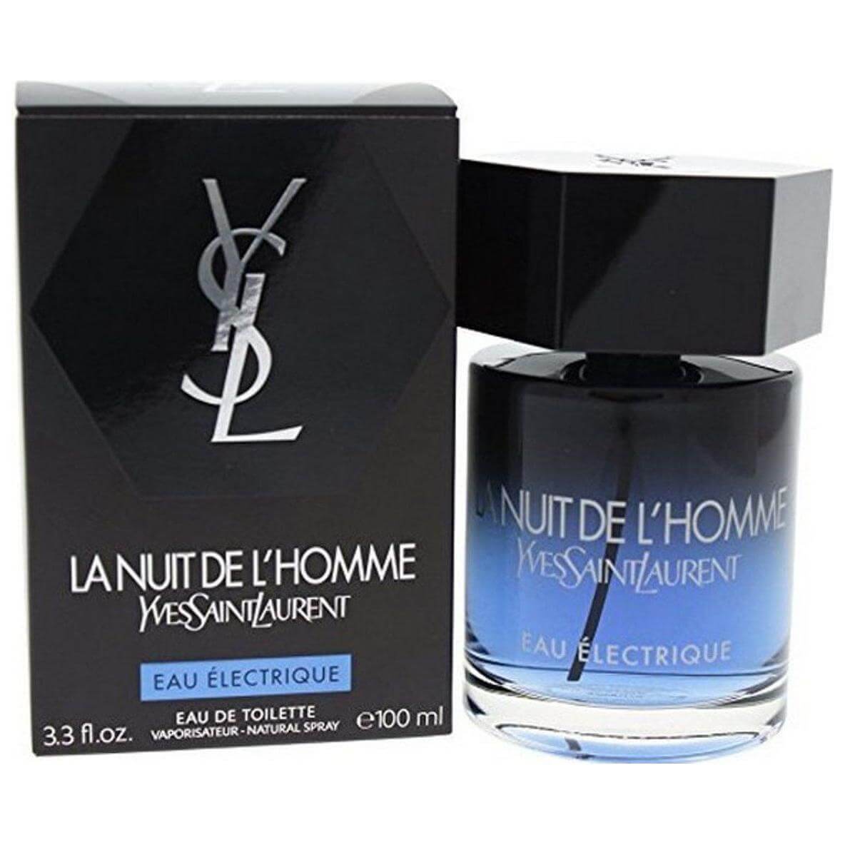 Yves Saint Laurent La Nuit De L'Homme Eau Electrique EDT 3.3/3.4 oz New Box 3614271664761
